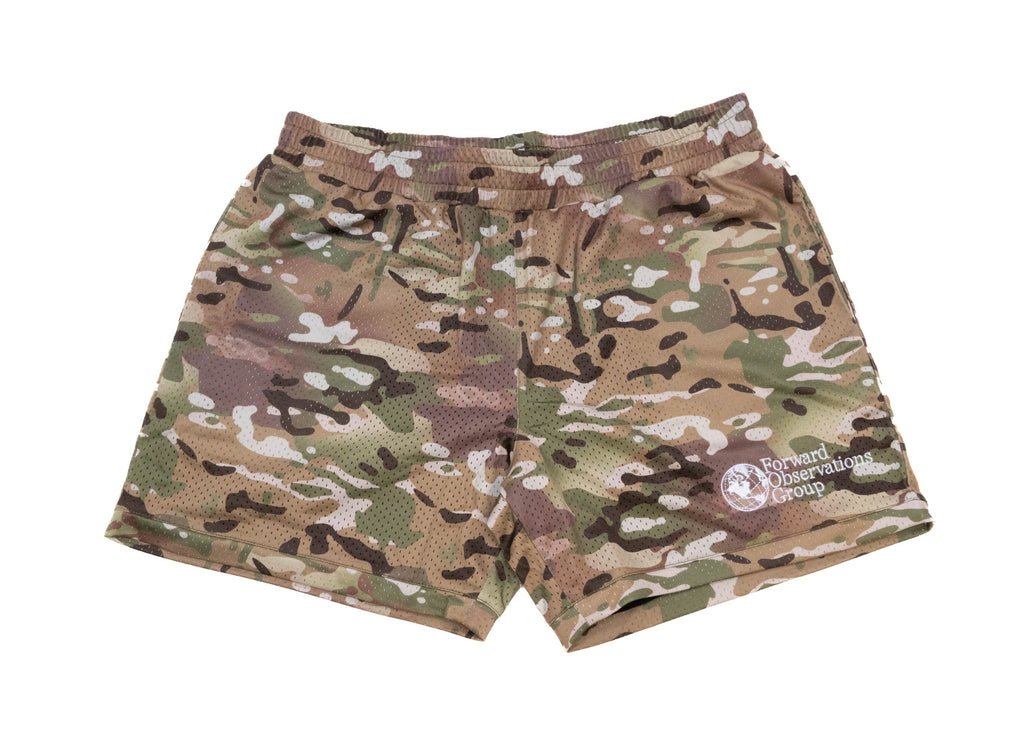 FOG 5" Mesh Gym Shorts - Multicam